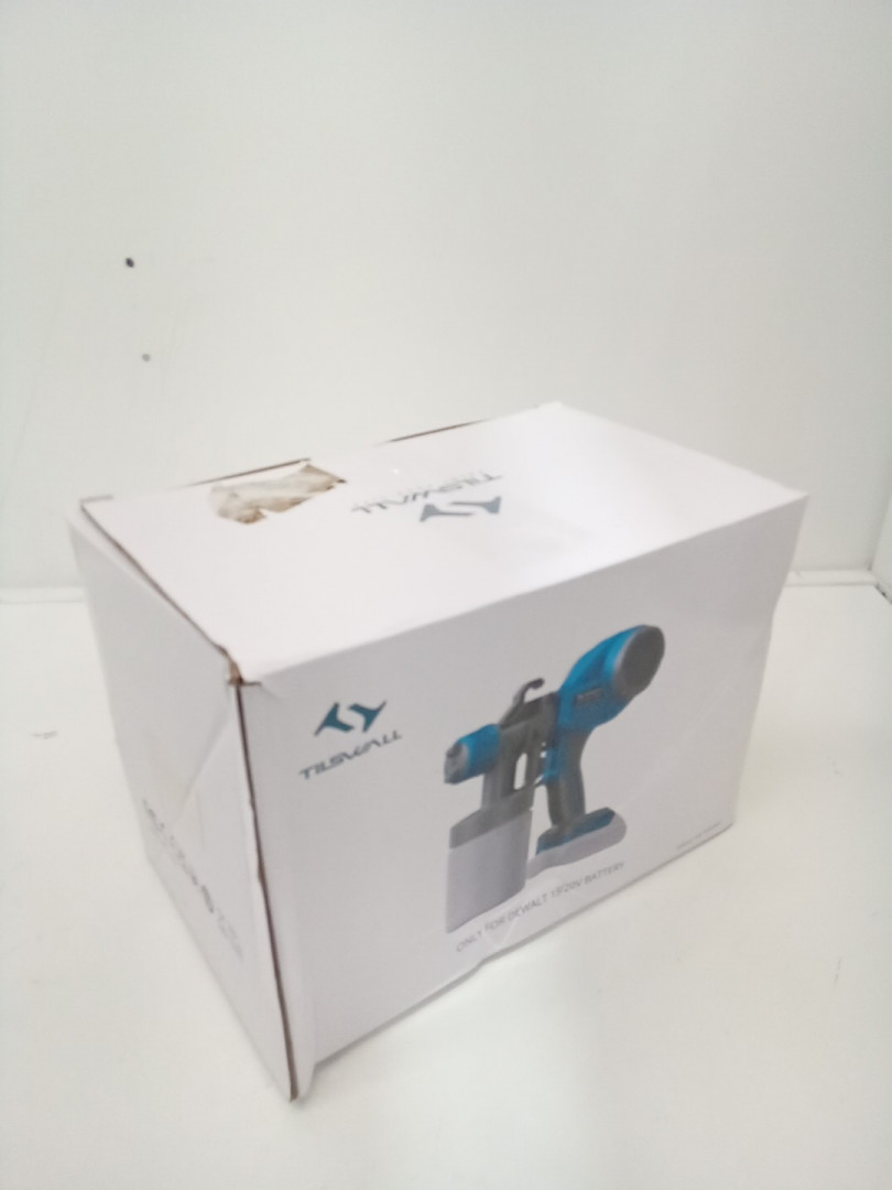 Tilswall Cordless Paint Gun - Works with 20V Dewalt Batteries - *TOOL ONLY* - Blue/Grey (Model: CX64) image 2