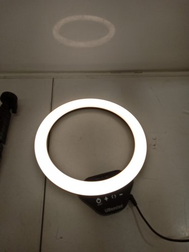 UBeesize Selfie Ring led Light with Stand and Phone holder for Video Recording ＆ Live streaming - 10" ring ' 62" stand - BLACK image 4