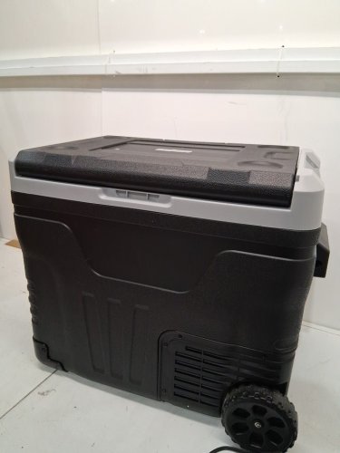 EUHOMY Dual Zone Portable Car Fridge Freezer  LED Digital Display and built-in wheels and handles - 50l  - 100v - Black / Grey (Model:CF003-50BL-CAEH) image 6