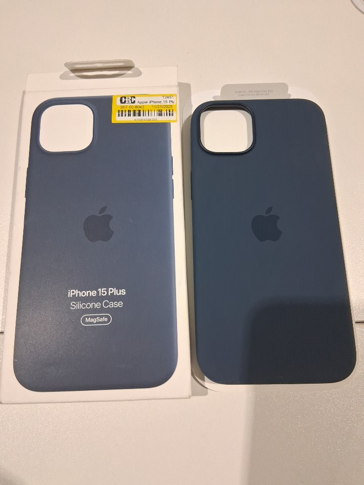 Apple Silicone MagSafe Case for iPhone 15 Plus - Storm Blue (model: A3124) image 2