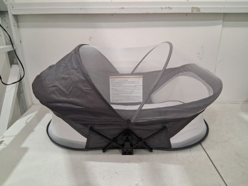 baby travel/portable bassinet with mosquito net and carry bag-grey (model: TB999-1) image 2