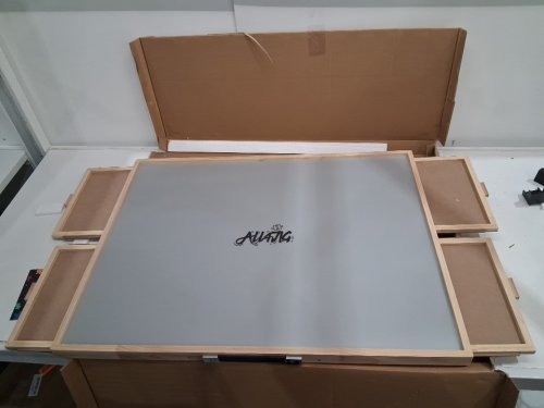 ALL4JIG 1500 Piece Rotating Puzzle Board with Drawers and Cover - 34" x 25" - brown image 2