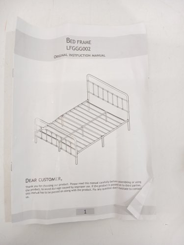 Metal Platform Bed Frame - Queen - Black (Model: LFGGG002) image 7