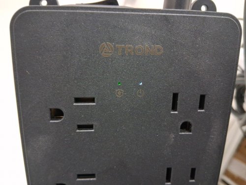 TROND SURGE PROTECTOR POWER BAR WITH 2 USB C, 2 USB A, 10 OUTLETS, 4000J - 5FT - BLACK image 4