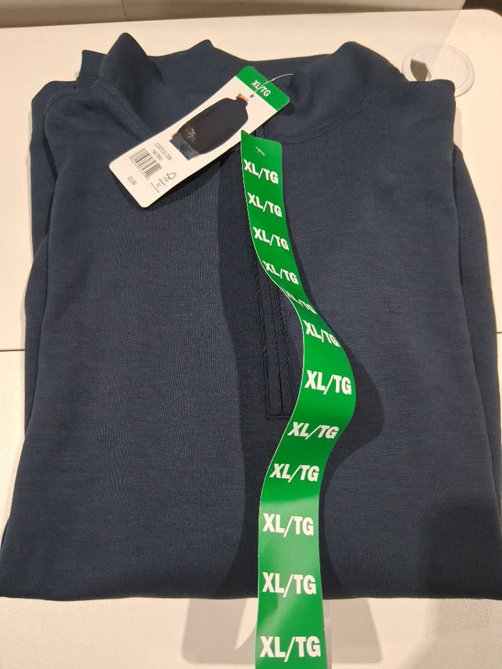 men's scott barber quarter zip active sweater - extra large - NAVY blue (Style: 1947860) image 2