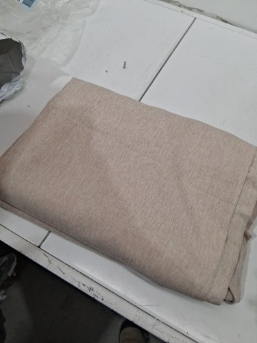 (2 panels) Pinch Pleated Curtains Back Tab - 40" x 84" - oatmeal beige image 3