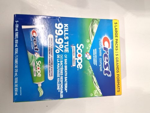 5PK Crest Complete Plus Scope Advanced Active Toothpaste - 170ML/EACH image 3