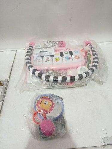 FISHER-PRICE BABY ACTIVITY MAT GLOW AND GROW KICK & PLAY PIANO GYM - AGES 0+ - PINK (MODEL: HVX57-9963) image 3