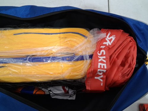 skeery outdoor heavy duty volleyball net with ball and pump - 3FT x 32ft - black/Red (model: SKR-US-GH) image 4