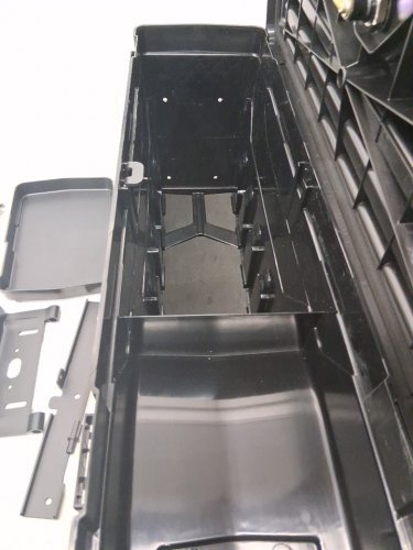 truck bed storage box, lockable lid, waterproof ABS wheel well tool box compatible with chevrolet silverado 1500 GMC Sierra 1500 2019-2021, drive side - 25L - black (ZP20220406B01) image 4