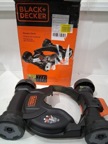 BLACK+DECKER Lawn Mower Removable Deck for String Trimmer - fits 12" trimmer - black (MODEL: MTD100) image 2