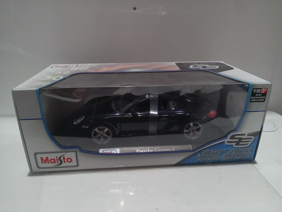 MAISTO SPECIAL EDITION 1:18 DIE-CAST PORSCHE CAYMAN S - Black image 3