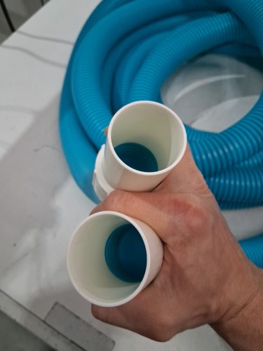 INTEX Pool Vacuum Hose Replacement Compatible with Above Ground Pools - 1 1/2" X 25FT -BLUE/WHITE (model: 29083E) image 3