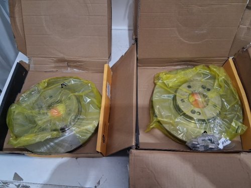 extreme series front end disc brake rotors - silver/black (model: 31625/D1815) image 3