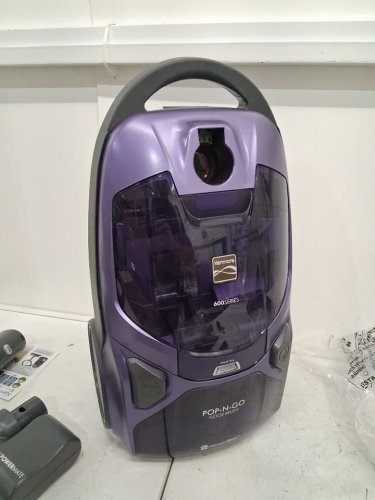KENMORE series 600 PET FRIENDLY POP-N-GO LIGHTWEIGHT BAGGED CANISTER VACUUM, HEPA FILTER, TELESCOPING WAND & CLEANING TOOLS - PURPLE/BLACK (MODEL: 81615/125.81615910) image 4