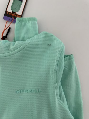 Women's Merrell Grid Fleece Full Zip Up Hoodie - Extra small - green (Style: 1643130) image 2