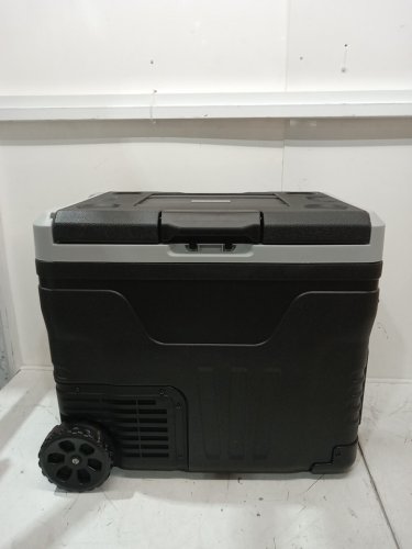 EUHOMY Dual Zone Portable Car Fridge Freezer  LED Digital Display and built-in wheels and handles - 50l  - 100v - Black / Grey (Model:CF003-50BL-CAEH) image 3