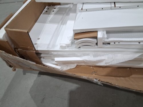 SEDETA 6 Drawer File Cabinet with Power Strip and LED - 42" - white (model: aj-dj504874) image 6