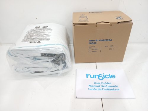 Funsicle QuickSet Inflatable Ring Top Outdoor Above Ground Pool with Pump - 12FT - Grey (Model: F1A01236A) image 4