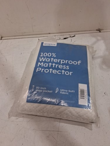 Niagara Sleep Solution 100% Cotton Quilted Mattress Protector - twin - WHITE (model: ns-tmiy-uysz-upc) image 2