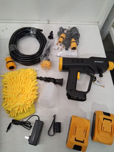 SKYBNNY CORDLESS PRESSURE WASHER - 21 V - BLACK AND YELLOW (MODEL: MQ-102) image 3