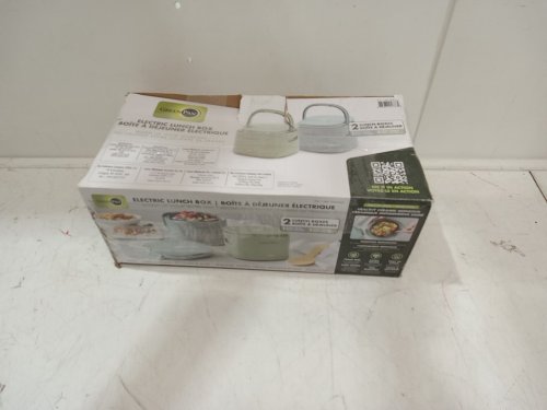 2pc GreenPan portable dishwasher-safe Heated Lunch Box set with Spill-Proof Lid - 20oz - blue/green (model: 3883883) image 2