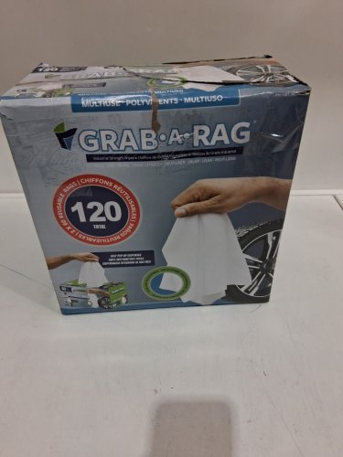 119pk Grab-A-Rag reusable multi-purpose microfiber Rags - white (model: 3330346) image 2