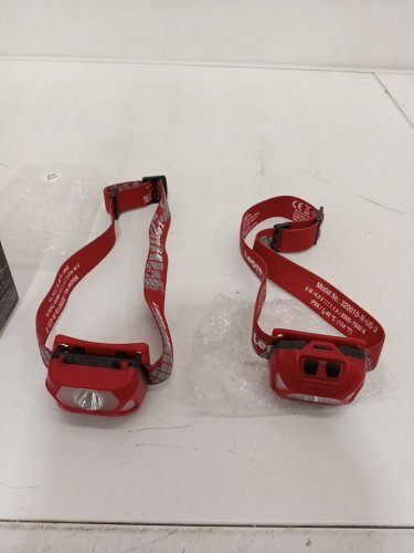 2pk Lepro waterproof lightweight 1300Lux Super Bright LED Headlamp - red/white (model: 320015-2) image 2