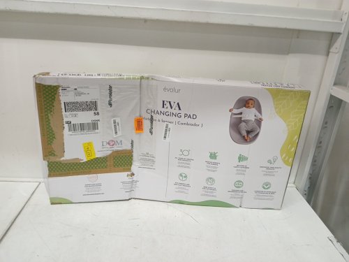 Evolur Eva Baby Changing Pad - 29" x 15" x 2.5" - Light Grey (Model: 302) image 2