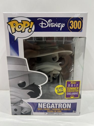 Funko pop! **glows in the dark**2017 summer convention** Disney - negatron vinyl figure (#300) image 2