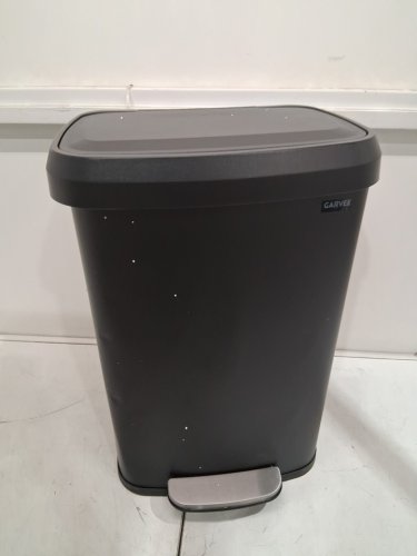 Garvee Metal Trash Can with Lid - 13gal/50L - black (Model: phk_34e7k8sj) image 3