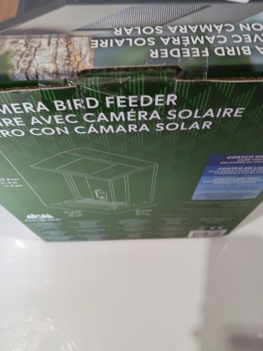 EVERGREEN SMART SOLAR CAMERA BIRD FEEDER - BLACK/NATURAL WOOD (MODEL: 1934060) image 3
