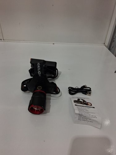 Dszuu Rechargeable led Headlamp, 2 Modes, Zoomable - BLACK image 2