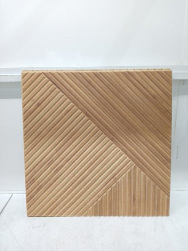 3PK bubos large acoustic wall panels soundproof decorative self-adhesive for studio office home - 23.6" x 23.6" - Wood grain / beige image 3