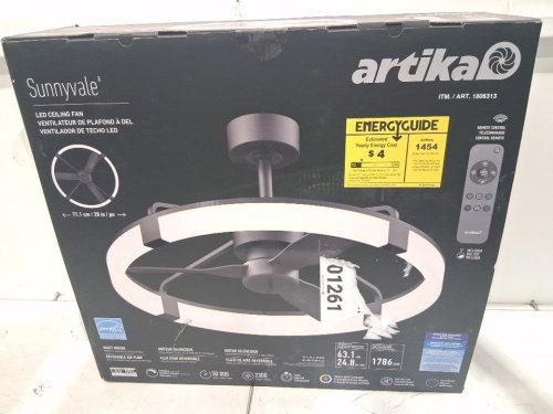 Artika Sunnyvale Ceiling fan - 28" - black (model: 1806313 / 28fan-suvr-c1bl) image 2