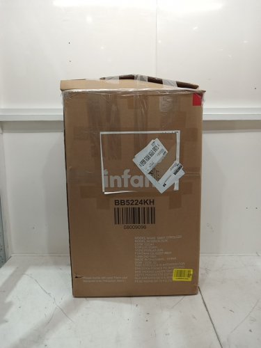 infans 2-in-1 baby stroller with adjustable canopy - 39.5" x 29" - khaki beige (model: bb5224kh) image 3