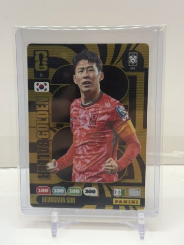HEUNGMIN SON - 2026 PANINI PRIZM FIFA WORLD CUP SOUTH KOREA GOLDEN BALLER RARE CARD image 3