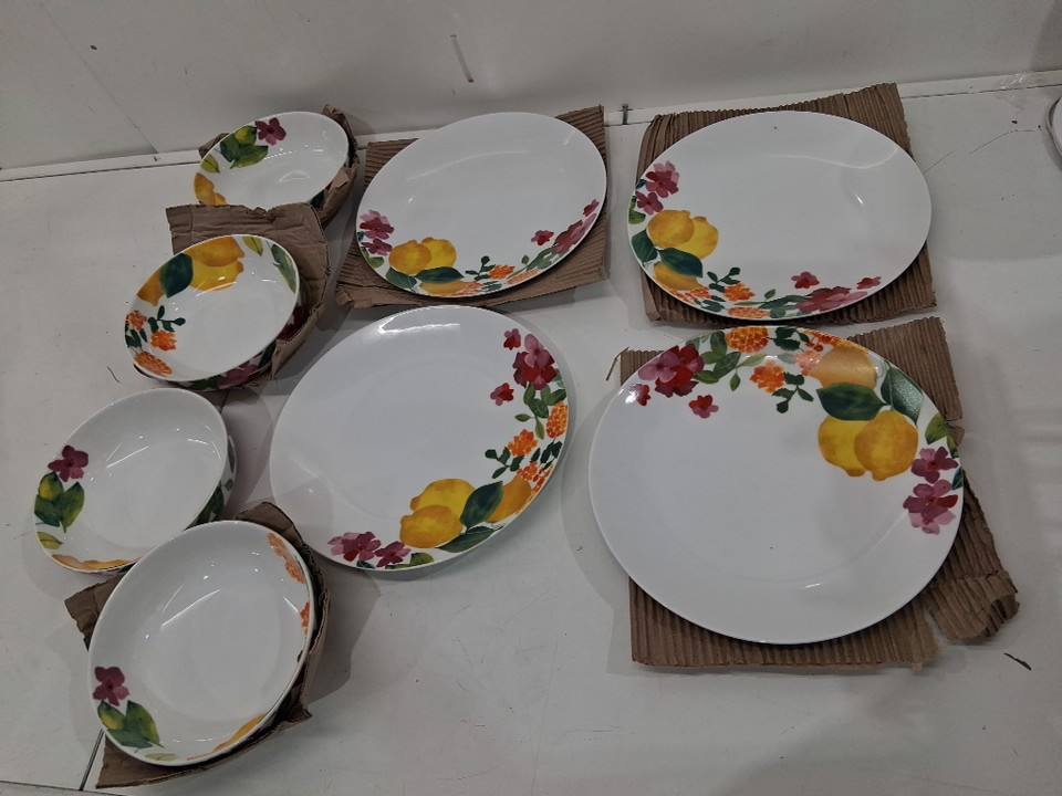 8pc Maxwell & Williams Capri Dinnerware Set - multi color floral (model: 1041712) image 2