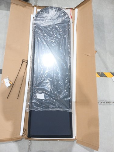 BEAUTYPEAK Over The Door Hanging Mirror - 14" x 48" - Black image 4