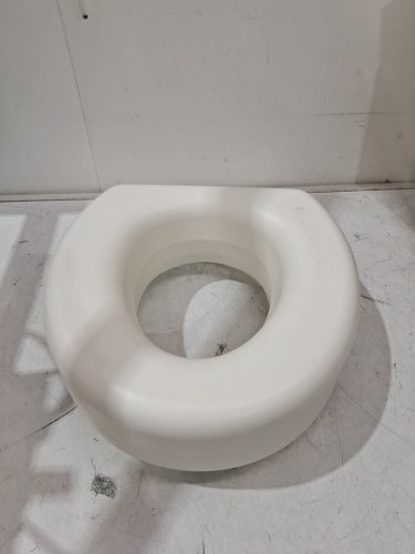 HEALTHSMART PORTABLE ELEVATED ROUND TOILET SEAT RISER WITH SLIP RESISTANT PADS - 5" RAISED - WHITE (MODEL: 522-1508-1901) image 3
