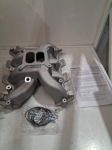 JGhyperX  Mid-Rise dual-plane carbureted intake manifold Compatible with Chevy GM LS1/LS2/LS6 4.8-6.0L V8 1,500-6,500 RPM (model: 300-130, 300130) image 3