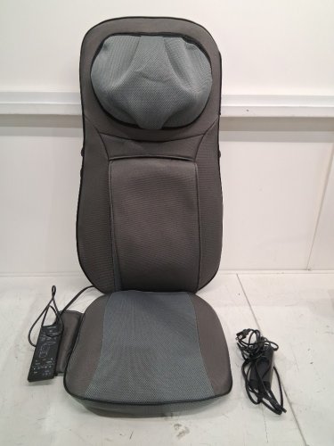 SNAILAX SHIATSU NECK & BACK MASSAGER MASSAGE CHAIR PAD WITH HEAT Grey (model: SL-233) image 3