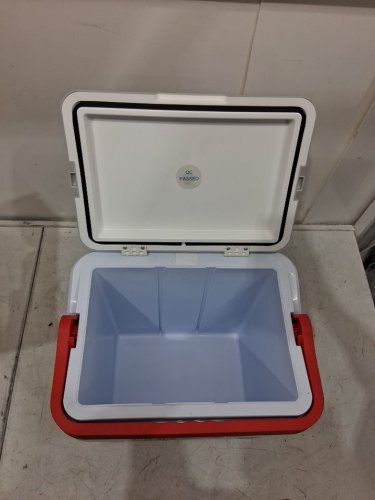 Koolatron Ultra Kool Ice Chest Cooler with Carry Handle - 25L/26qt Capacity - grey/red (MODEL: KIC-25) image 4