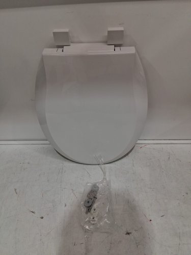 Plastic Round Toilet Seat - 17" - White image 3