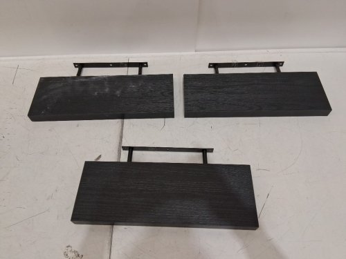 3pc upsimples Floating Shelves with Invisible Brackets - BLACK (Model: fUP0101027) image 3