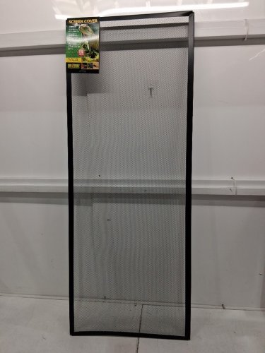 Exo Terra Terrarium Screen Cover with Maximum UV penetration - 48" x 18" - 60/75 Gallon - black (MODEL: PT2717) image 2