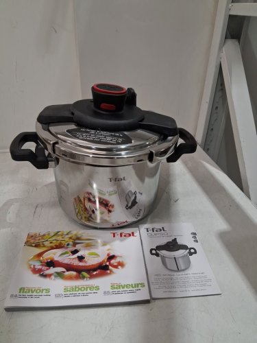 T-FAL CLIPSO STAINLESS STEEL PRESSURE COOKER- 6l (MODEL-7114000369) image 3