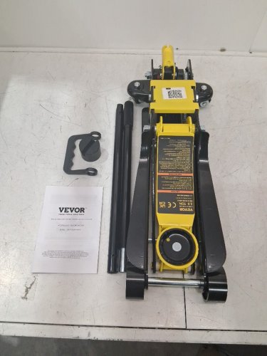 Heavy Duty Low Profile Heavy-Duty Steel Floor Jack with Single Piston Hydraulic Pump - 2.5 Ton cap - Yellow (model: wd-a-02250-a00-0) image 2