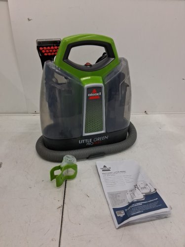 BISSELL LITTLE GREEN PORTABLE DEEP CLEANING VACUUM - 37OZ TANK MAX - GREEN/GREY (MODEL : 2513B) image 2