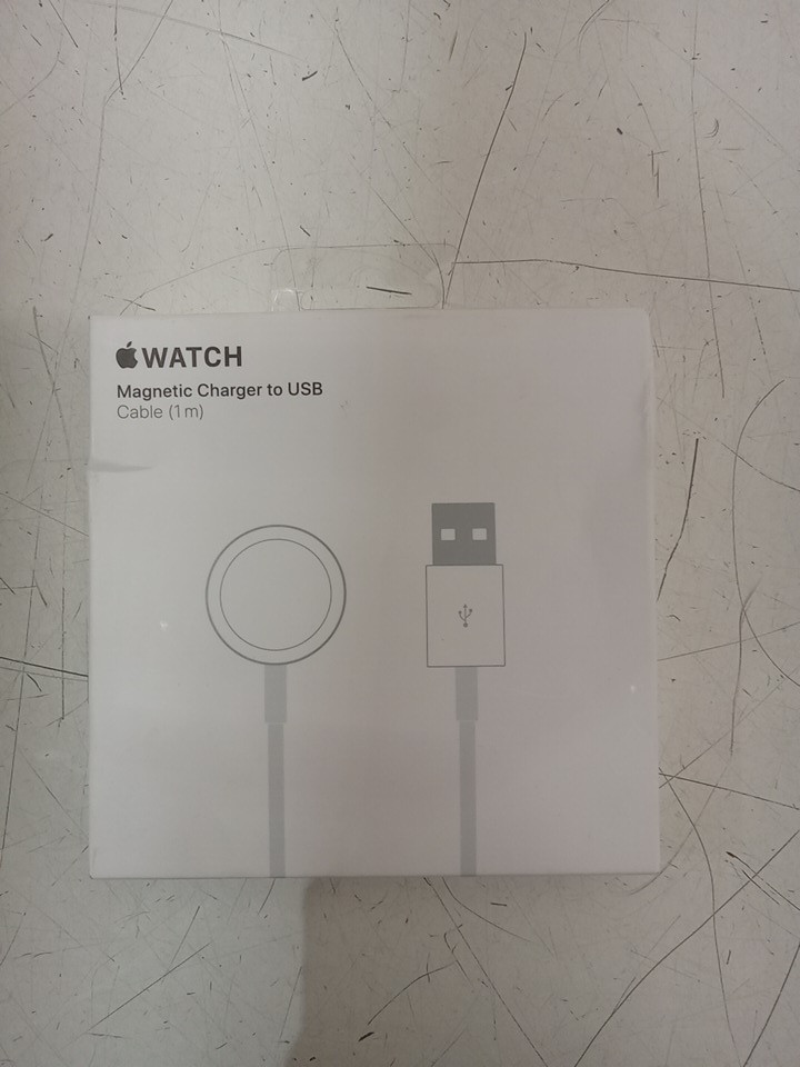 APPLE WATCH MAGNETIC CHARGER TO USB-A - 3.3FT - WHITE (model: a2255) image 2